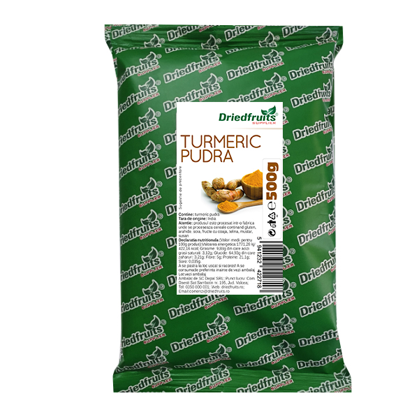 Turmeric pudra - 500 g imagine produs 2021 Dried Fruits